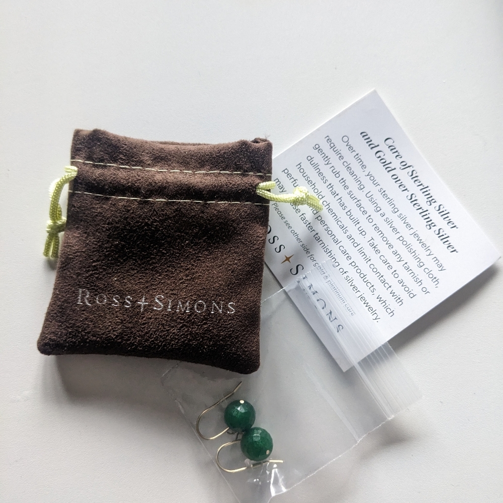 Ross- Simons Emerald Drop Earrings